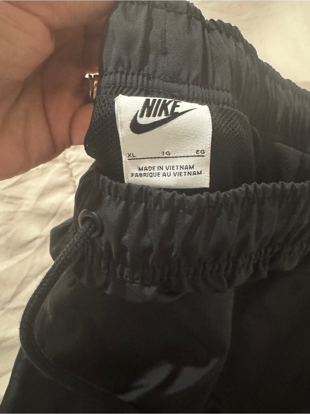 Nike Kids Black Athletic Shorts with Drawstring